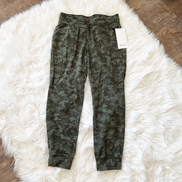 NWT Lululemon Ready to Rulu 7/8 Jogger Jacquard HGOG Camo Green size 8 New - Picture 6 of 13